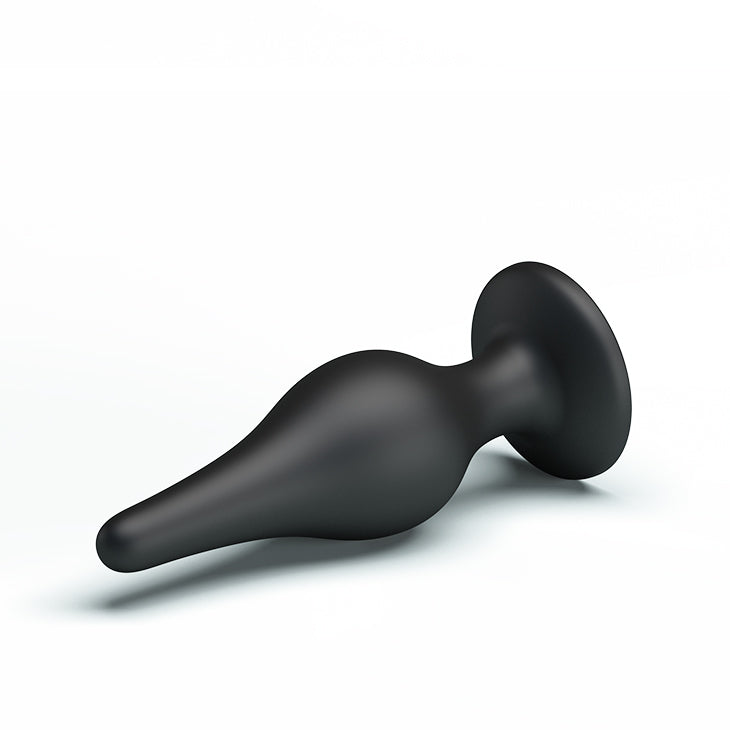 Pretty Love - Silicone Butt Plug (Black)  - Club X