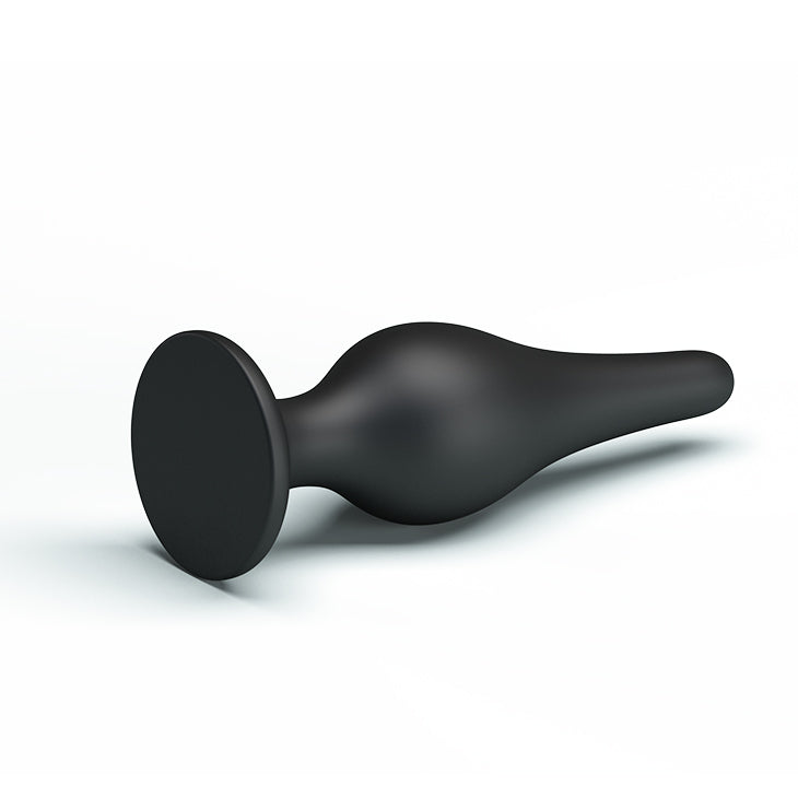 Pretty Love - Silicone Butt Plug (Black)  - Club X