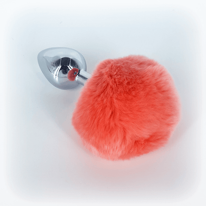 Echo Stainless Steel Bullet Head Peach Rabbit Tail Plug  - Club X